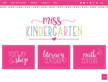 Tablet Screenshot of miss-kindergarten.com